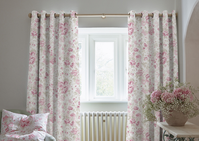 Shabby Chic by Rachel Ashwell Romantic Rose, Pink - Made to Measure Curtains - Image 3